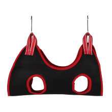 Set di amaca per la toelettatura del cane Edge, 10 pezzi, S, Nero/Rosso