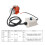 DC 24V Aluminum Alloy Concrete Vibration Motor 20W IP65 with Speed Controller 2