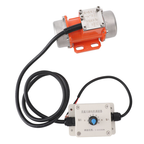 DC 24V Aluminum Alloy Concrete Vibration Motor 20W IP65 with Speed Controller 2
