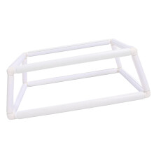 Support de cercle à broder à double épaisseur blanc 2535 cm