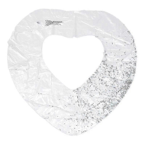 Heart-shaped inflatable swimming ring for pool and beach, durable PVC float