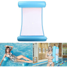 Opblaasbare zwembadhangmat, drijvend matras, opvouwbare 4-in-1 waterhangmat (licht)