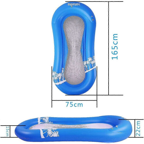 Inflatable pool hammock for adults, floating water mattress NEW61