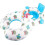 Aufblasbarer Babyschwimmring mit Sonnendach, 6-36 Monate - Doppelring (weiß) 1