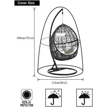 Hanging chair / Rocking chair / Hanging basket - Garden rattan