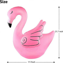 1pc Floating Solar Powered Flamingo Pool Lights, 16 Colors, Outdoor Inflatable Water P