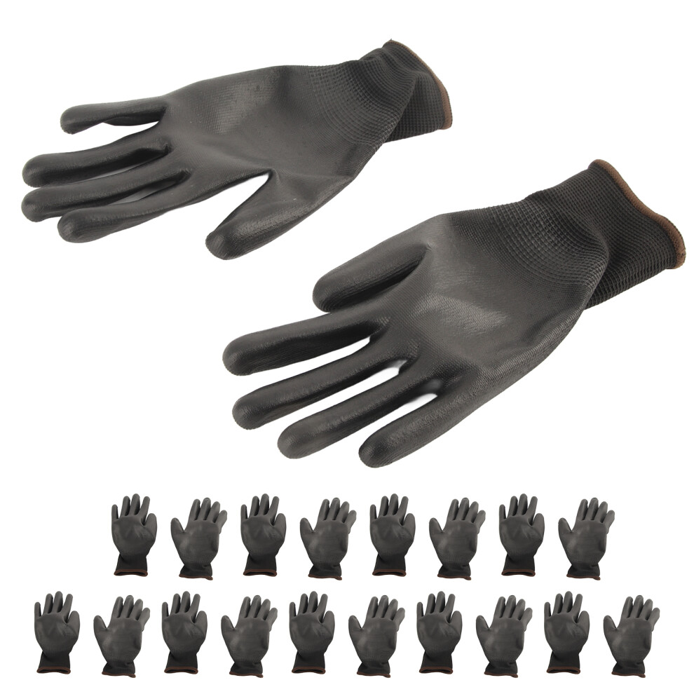 Anti Static Work Gloves 10 Pairs Pu Coated Safety Tool Kit 9L 8151332889138