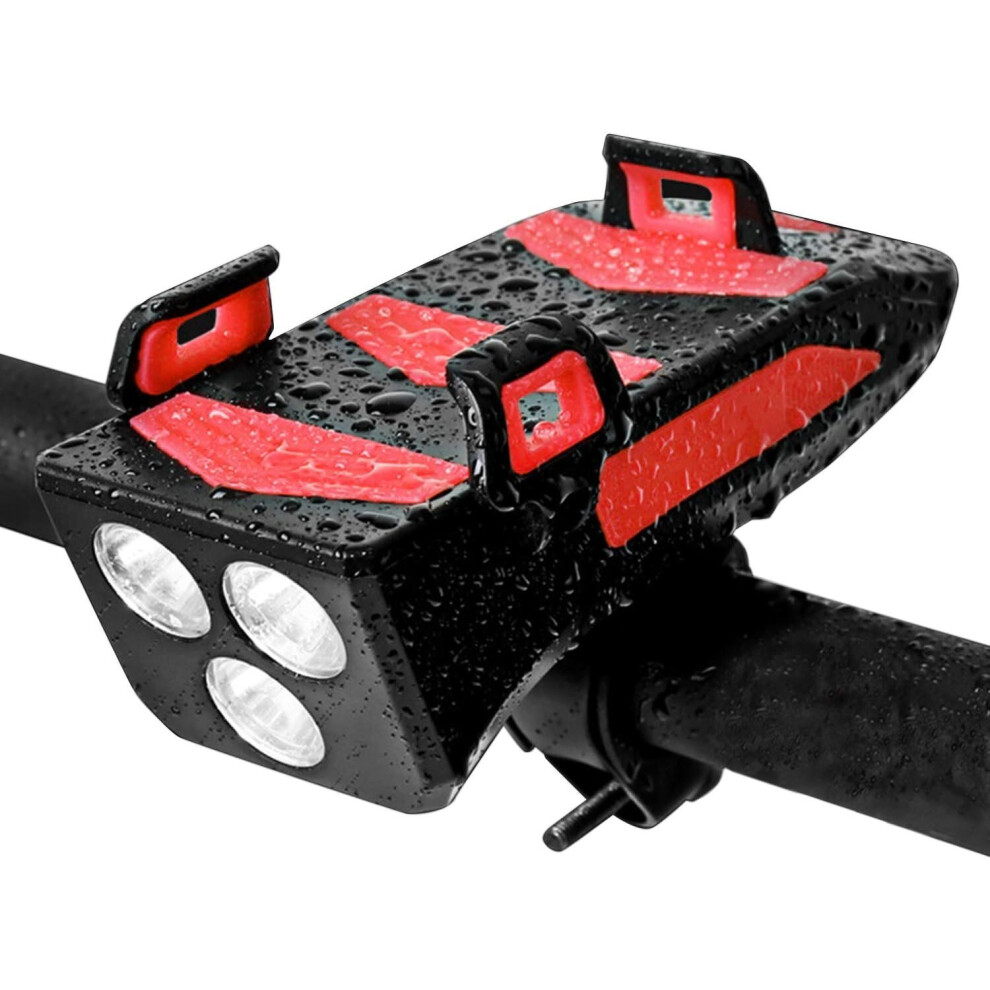 USB Rechargeable Bike Headlight, Waterproof Bike Light