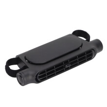 Ventilador USB para asiento trasero del coche 3 velocidades bajo ruido negro