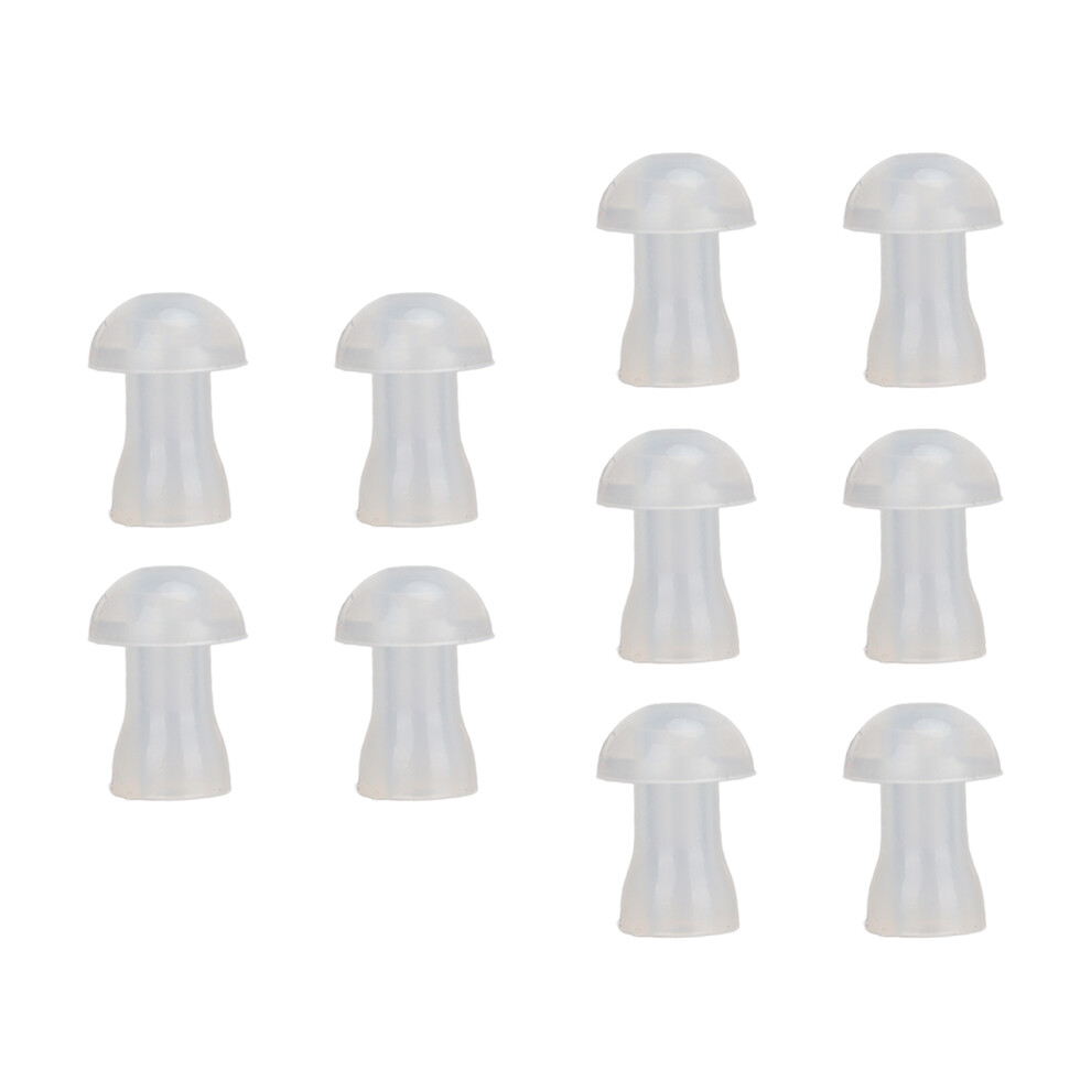 10Pcs Silicone Universal Replacement Ear Tips for Hearing Aids 8mm