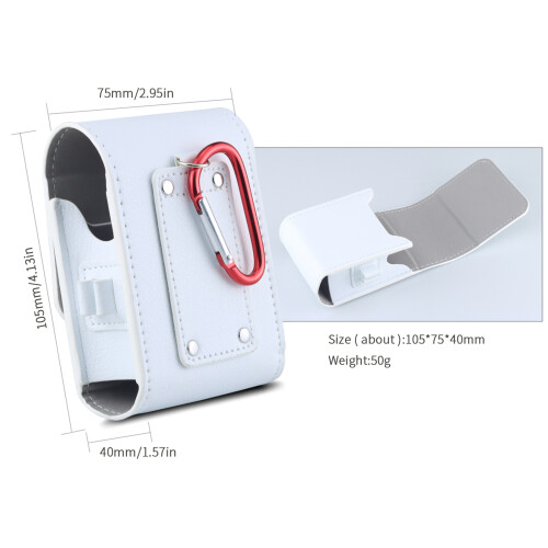 Golf Rangefinder Pouch PU Leather Carry Case with Carabiner for Secure Fit 1