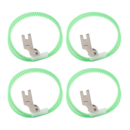 T350 Prensatelas de aro doble de plástico 4 piezas 6,5 cm 1