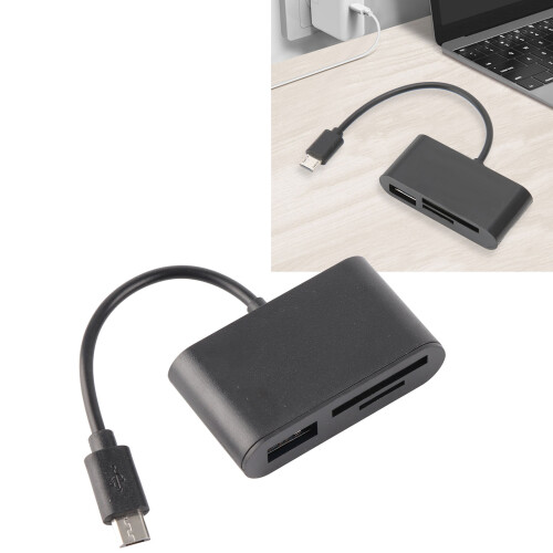 Lector de tarjetas Micro USB ABS USB para Android/PC