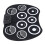Portable 9-Pad Electric Roll Up Drum Set Lightweight Silicone Practice Kit 13