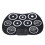 Portable 9-Pad Electric Roll Up Drum Set Lightweight Silicone Practice Kit 16