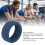 Smart Ring Hülle weiches Silikon dunkelblau Größe 6-10 5