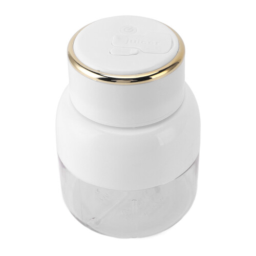 Portable 800ml USB Rechargeable Blender, 11x16cm, White