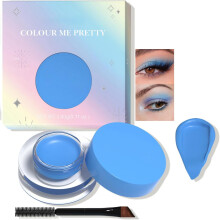 (Blue) 3 in 1 Deep Red Gel Eyeliner, Brow Pomade & Eyeshadow Cream – Smudge-Proof, Matte Finish – Highly Pigmented Long Lasting Eyeliner Pencil