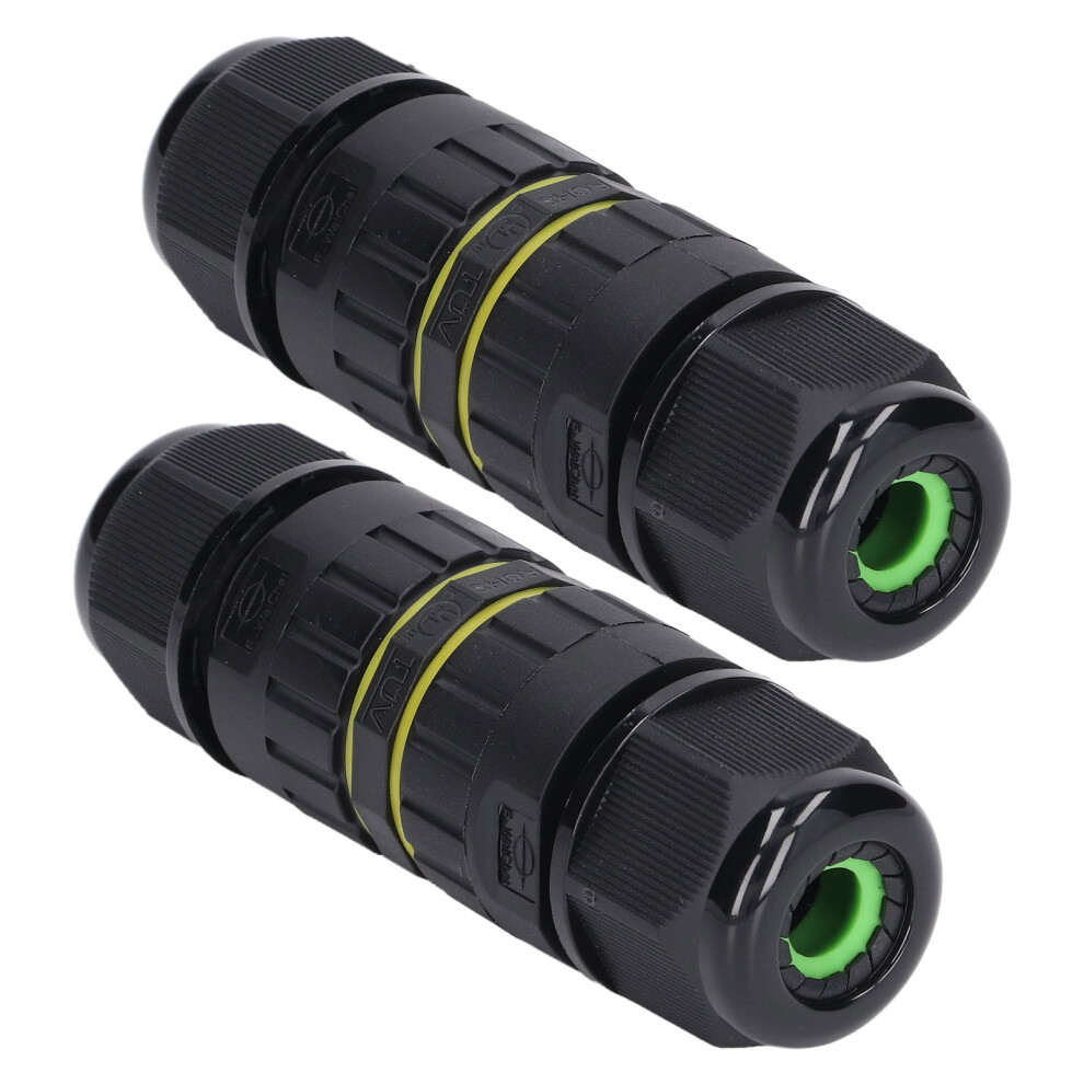 Waterproof Ip68 M25 4 Core Junction Box 2Pcs For 10-14Mm Power Cables 4611332906791