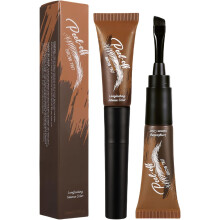 Eyebrow Tattoo Peel Off - Waterproof Lasting Eye Brow Gel - Quick-Dry Peelable Tint, Natural, Easy DIY Application for Women,Warm Brown