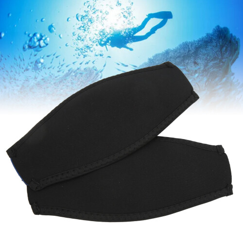 2 pièces sangle de masque de plongée en néoprène noir taille unique