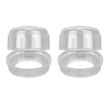 2pcs Transparent Gas Stove Knob Covers Child Safety Protectors 6.2x4cm