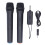 Wireless Microphone Set 2x ABS Metal Dynamic Cardioid 200MHz 3