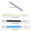 Kit de crayons de charpentier : Plastic+W Carbide, 150 mm 9