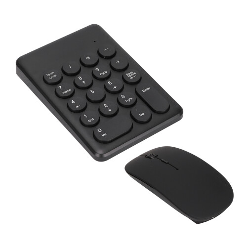 Slim Portable 2.4GHz Wireless Numeric Keypad and Mouse Set for Laptops 2