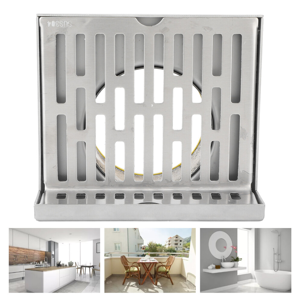 Durable Stainless Steel L Shaped Corner Drain For Bathrooms & Kitchens 7891332912153