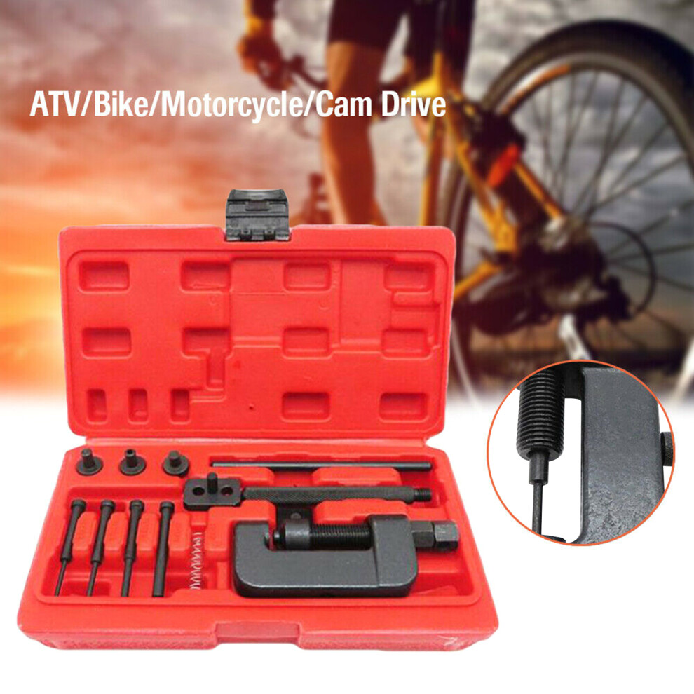 Universal Chain Cutter & Riveter Tool Kit For Motorcycles Bikes Atvs 3321332913927