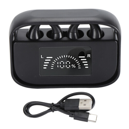 Open Ear BT5.3 Clip-On, 2x30mAh+800mAh, schwarz 1
