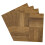 Living And Home (Medium Brown, 10pcs) 12in Wood Grain Parquet Self-adhesive Flooring Tiles 3
