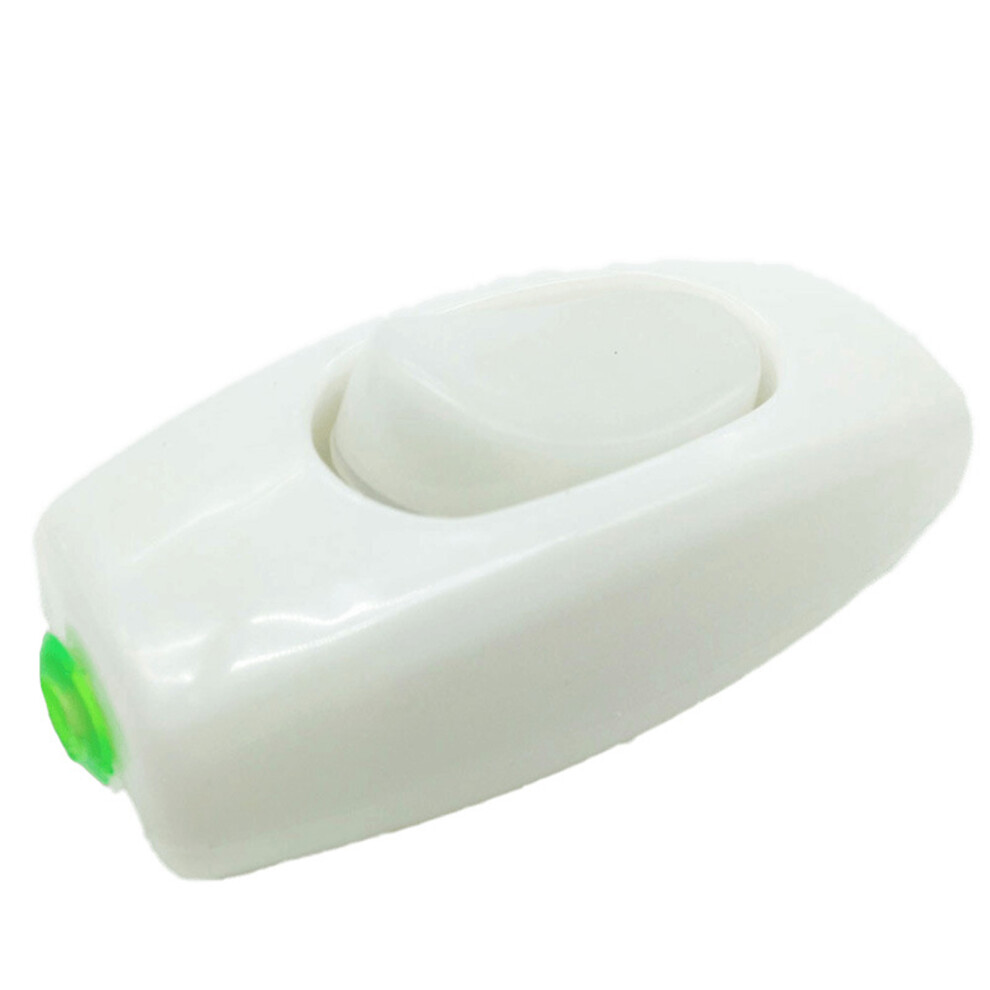 Bedside Plastic Inline Cord Switch 250V 6A 7X3x1cm 7901332915693