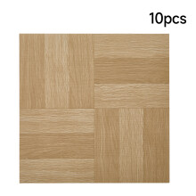 (Light Oak, 10pcs) 12in Wood Grain Parquet Self-adhesive Flooring Tiles
