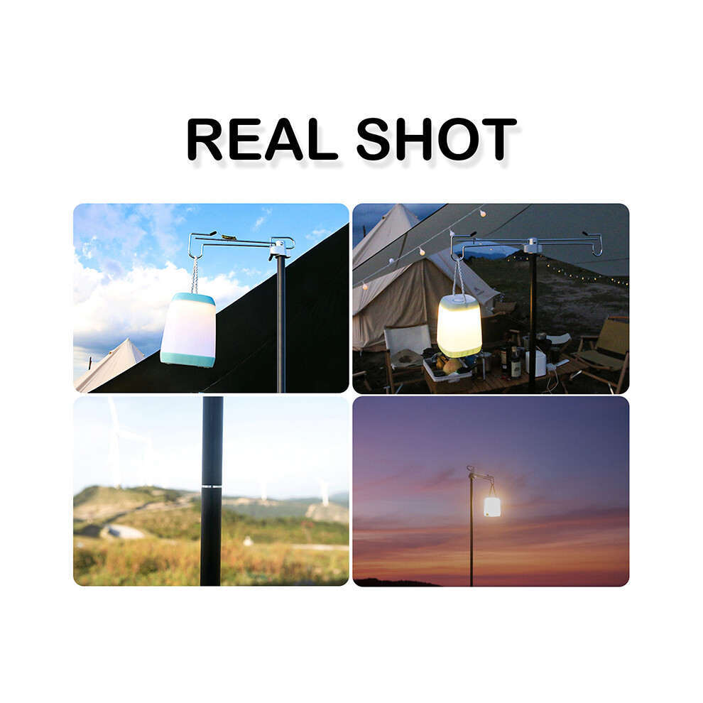 Durable Aluminum Pole for Lamp Hanging Double Hooks 2.5m Camping Gear-image-OPC-PJBNTJ8-NEW