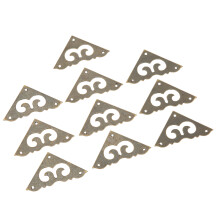 3cm Retro Brass Corner Guards 24 Count for Antique Style Furniture
