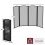 Stanton 4 Panel Folding Fire Screen Guard Black 7