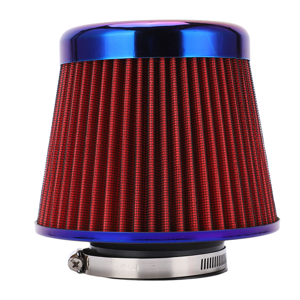 Universal 76Mm Cone Air Filter - Boost Horsepower & Efficiency Red 6941332923213