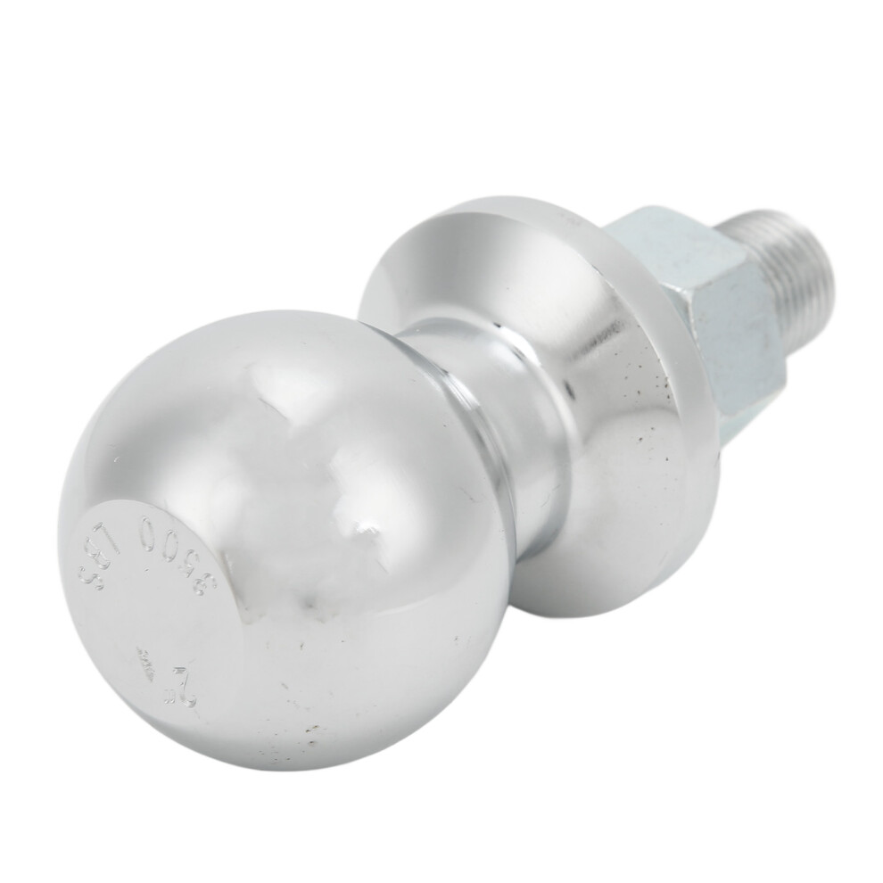 Weatherproof 2In Trailer Hitch Ball 3500Lbs Chrome Steel Towing Connector 6941332923756
