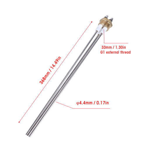Boiler Wasserstands-Sonde Sensor Messstab 3-polig PTFE Messing Edelstahl 1