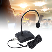 Microfono a collo d'oca 41cm 2xAA XLR Argento