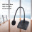 Microfono a collo d'oca 41cm 2xAA XLR Argento 5