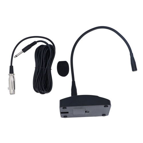 Microfono a collo d'oca 41cm 2xAA XLR Argento 2