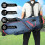 Cinghia in nylon per borsa da golf - 222 g, 43 cm  10 cm, nero 6
