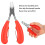 Multifunctional Piglets Teeth Clipper - Red Stainless Steel & Plastic 5