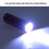 Lampe LED bleue pour le candling des œufs - 3 piles AAA 4