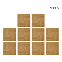 (Light Brown, 30pcs) 12in Wood Grain Parquet Self-adhesive Flooring Tiles