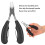 Pinza para dientes de cerdo acero inoxidable negro/plástico 6