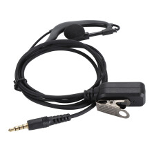 G Shape 3,5 mm Ohrhaken-Earpiece Schwarz, iOS/Android